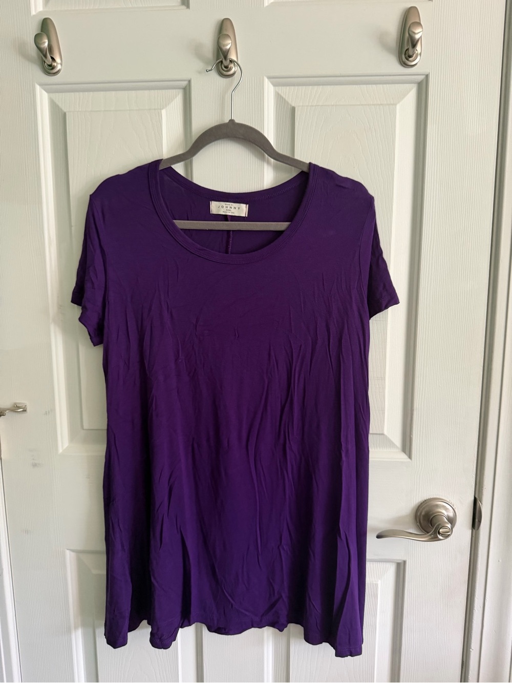 By Johnny Purple Short-Sleeve Tunic Tee